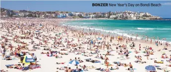  ?? BONZER
New Year’s Day on Bondi Beach ??