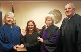  ?? SUBMITTED ?? From left to right: Judge Diane Grendell (11th District Court of Appeals), Magistrate Abbey King (Geauga County Probate/Juvenile Court), Magistrate J.A. Miedema (Geauga County Probate/Juvenile Court), Judge Timothy Grendell (Geauga County...