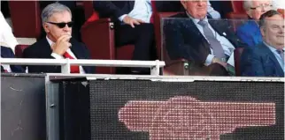  ?? – Reuters ?? NEW BOSS: A file photo of Arsenal owner Stan Kroenke looking on from the stands during their match against Burnley at the Emirates Stadium in London, Britain.