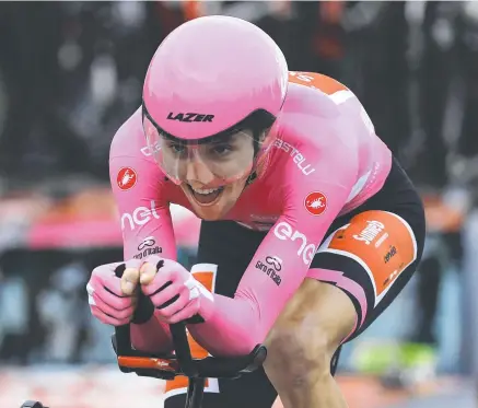  ??  ?? Jai Hindley of Australia and Team Sunweb finished second in the Giro d'Italia 2020. Picture Getty Images