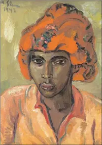 ??  ?? RARE: Irma Stern’s Young Arab (1942) is a rare portrait captured on visits to Zanzibar in the early 20th century.