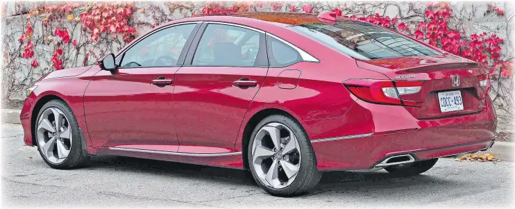  ?? CHRIS BALCERAK/DRIVING.CA ?? The 2018 Honda Accord 1.5T may not be exciting but there’s a reason the vehicle, which has been around for decades, is still going strong.