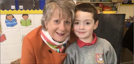  ??  ?? Elizabeth McGuinness and grandson Iarlath.