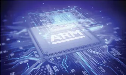  ?? ?? Arm had been a member of the FTSE 100 for 18 years before being bought by SoftBank for £24bn in 2016. Photograph: Arm Holdings/PA