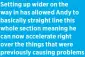  ?? ?? Setting up wider on the way in has allowed Andy to basically straight line this whole section meaning he can now accelerate right over the things that were previously causing problems