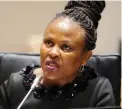  ??  ?? ACCUSER: Busisiwe Mkhwebane