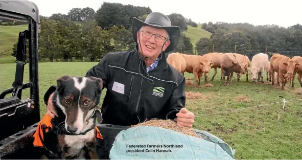  ?? ?? Federated Farmers Northland president Colin Hannah.