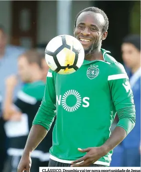  ??  ?? CLÁSSICO. Doumbia vai ter nova oportunida­de de Jesus