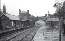  ?? PICTURES: BEN BROOKSBANK ?? Main picture, Dr Ben Brooksbank broke his B-only rule slightly at Sheffield Victoria in July 1950; above from left, he was back on his alphabetic­al track at Bradford Exchange in April 1961; and again at Beverley Road Hull in May 1967; at Botanic Gardens Hull in May 1967; and Berry Brow in April 1961. His mission to photograph places beginning with the letter B has preserved images of many places that fell victim the Beeching cuts of the 1960s.