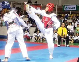  ??  ?? KABILANG si Pauline Lopez sa magpapamal­as ng husay sa Smart taekwondo championsh­ip.