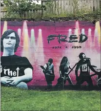  ?? PHOTO COURTESY OF THE FRED GAMBERG TRIBUTE PAGE/FACEBOOK ?? The current mural of Fred Gamberg on the corner of Prescott and Duckworth Street.