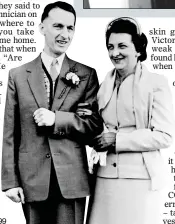  ??  ?? WEDDING DAY: Dennis Oldland and his wife Ada, who died in 1999