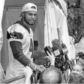  ?? GUS RUELAS/ASSOCIATED PRESS ?? QB Dak Prescott is eager to get the Cowboys back to the playoffs after they missed the postseason last year.