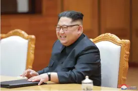  ?? Foto: tt / AP / KCNA ?? En av Kim Jong-Uns närmaste medarbetar­e ska till USA. Arkivbild.