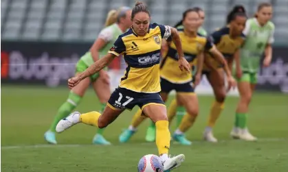  ?? Photograph: Scott Gardiner/Getty Images ?? A deal between NEP and the APL was finalised just hours before the Central Coast Mariners’ ALW match against Western United on Thursday.