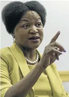  ??  ?? NO DRAMA: National Assembly Speaker Baleka Mbete believes the media overreacte­d to last year’s tumult in parliament