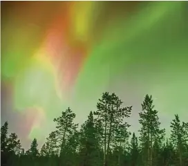  ??  ?? Spectacula­r Aurora Borealis displays.