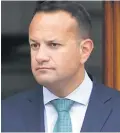  ??  ?? Phone-in: Leo Varadkar