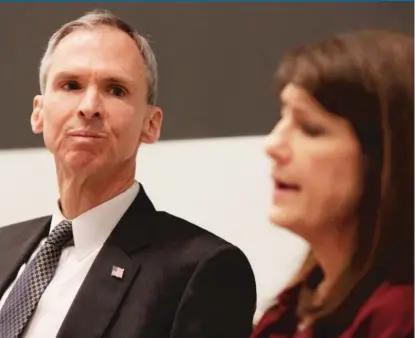  ??  ?? U. S. Rep. Dan Lipinski ( 3rd) defeated Marie Newman in a razor- thin Democratic primary race on Tuesday. | SUN- TIMES FILES