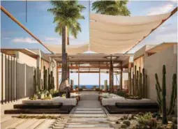  ??  ?? El Amanvari Resort, en Costa Palmas, en Los Cabos, quedará concluido en 2020. CAUTIVADOR.