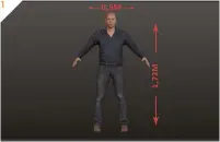  ?? maintain scale ?? The average male is 1.72 metres tall and is 50 cm across the shoulders. Use a primitive or a Makehuman figure as a grunt to keep your modelling and scene to scale 1