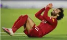  ?? Photograph: Paul Childs/Reuters ?? Mohamed Salah scored twice but was frustrated not to get a hat-trick to boost his pursuit of the Golden Boot.