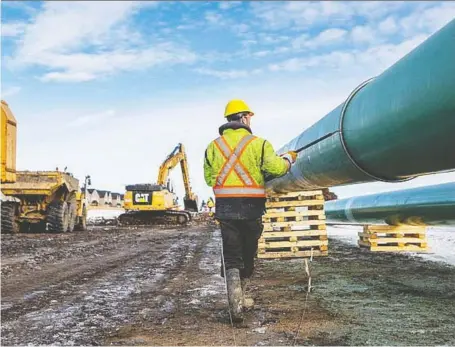  ?? FILES ?? A new report suggests the Trans Mountain Expansion project will be unnecessar­y if Canada meets its climate-change goals.
