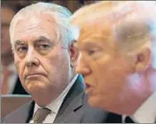  ?? AFP ?? No love lost: Rex Tillerson (left) and Donald Trump