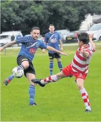  ?? JULIE HANCOCK ?? Cefn goal scorer Dan Jenkins