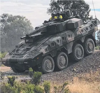  ?? INSIDE TRACK: The Rheinmetal­l Boxer is being considered as part of the Land 400 project. ??