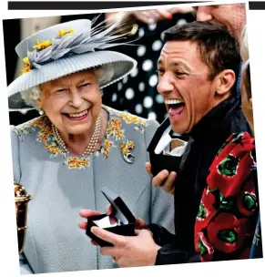  ?? ?? Crowning achievemen­t: Being congratula­ted by the Queen after 2019 Gold Cup win at Royal Ascot