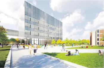  ??  ?? Concordia University’s $25-million senior unsecured bond will be used to reimburse the university of the capital it spent on financing its Science Hub, pictured above in an artist’s rendering.