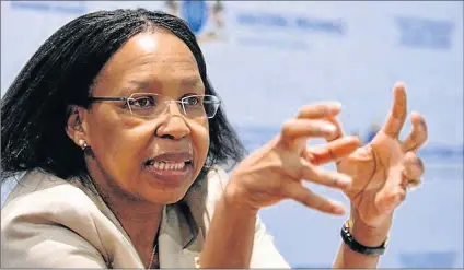  ?? Picture: GAUTENG PROVINCIAL LEGISLATUR­E ?? CENTRAL FIGURE: Former Gauteng health MEC Qedani Mahlangu