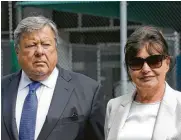  ?? Seth Wenig / Associated Press ?? First lady Melania Trump’s parents, Viktor and Amalija Knavs, became U.S. citizens Thursday. Their daughter sponsored their green cards.