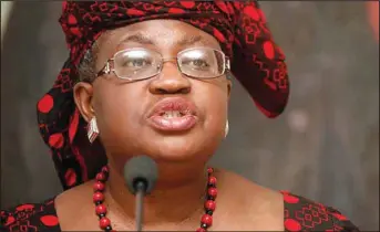  ??  ?? Dr. Okonjo-Iweala