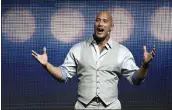  ?? CHRIS PIZZELLO — INVISION/AP ?? Dwayne Johnson said he never lashed out at the younger generation for being easily offended.