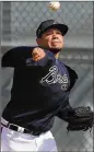  ?? CURTIS COMPTON / CCOMPTON@AJC.COM ?? Braves pitcher Felix Hernandez would’ve faced Seattle in late May.