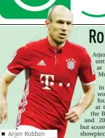  ??  ?? Arjen Robben