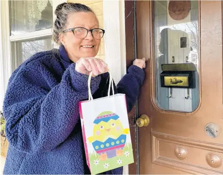  ??  ?? Chocolates can be delivered to your door in the Yarmouth area by Weez Colburn, owner of Carino Confection­s.