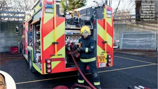  ?? PHOTO: ALAMY ?? Census data enables the London Fire Brigade to map areas of risk and save more lives