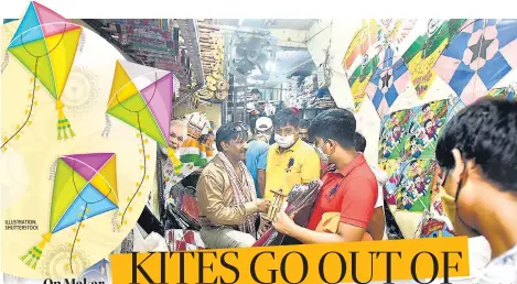  ?? ILLUSTRATI­ON: SHUTTERSTO­CK PHOTO: SONU MEHTA/HT ?? Kite market in Old Delhi’s Lal Kuan is being frequented by locals amid the pandemic