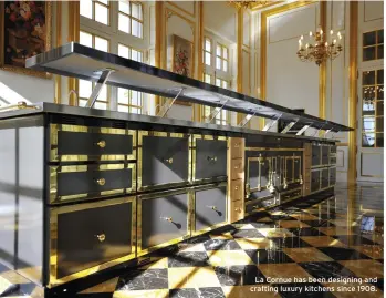  ??  ?? La Cornue has been designing and crafting luxury kitchens since 1908.