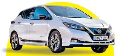  ??  ?? The electric Nissan Leaf doesn’t have a seven-year warranty like the MG 5 EV but should handle more sweetly