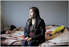  ?? The New York Times/JIM WILSON ?? Silvia Maribel Ramos, who was separated from her husband and 3-year-old daughter during their journey from Guatemala, arrived in the U.S. a few days after them, only to find that authoritie­s had detained the child.