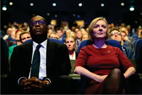  ?? (Getty) ?? The former chance ll or b l ames Liz Truss for the mini - Budget chaos