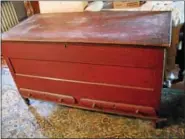  ?? SUBMITTED PHOTO ?? Montgomery County blanket chest with red wash