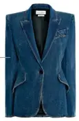  ??  ?? CASUAL BLUES
Blazer, $3,240, Alexander McQueen