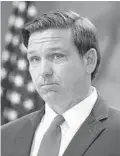  ?? JOE RAEDLE/GETTY ?? A statistica­l model warns Florida has only days remaining to take decisive action against coronaviru­s. But Gov. Ron DeSantis refuses to issue a stay-athome order for even just a few weeks.