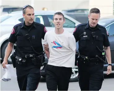  ?? LEAH HENNEL / POSTMEDIA NEWS FILES ?? Joshua Cody Mitchell, now 22, is standing trial for second- degree murder in the death of gas station employee Maryam Rashidi during a $113 fuel theft.