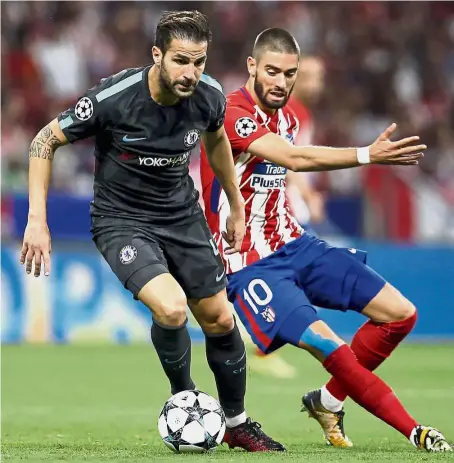  ?? — AP ?? Fabregas: ‘My relationsh­ip with the manager is fantastic. He trusts me. He knows exactly what I can give to the team.’